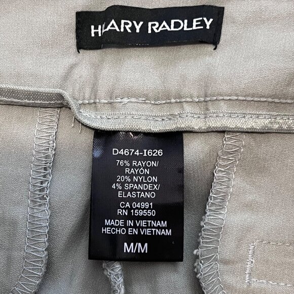 Harry Radley Gray Pull-on Bermuda Mid-Length Women's Shorts M Casual Summer - Picture 3 of 11